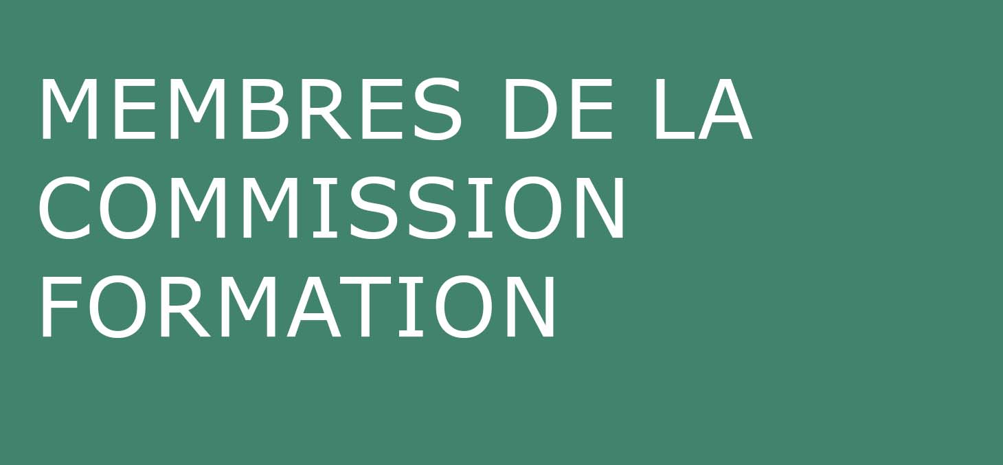 Membres de la Commission Formation