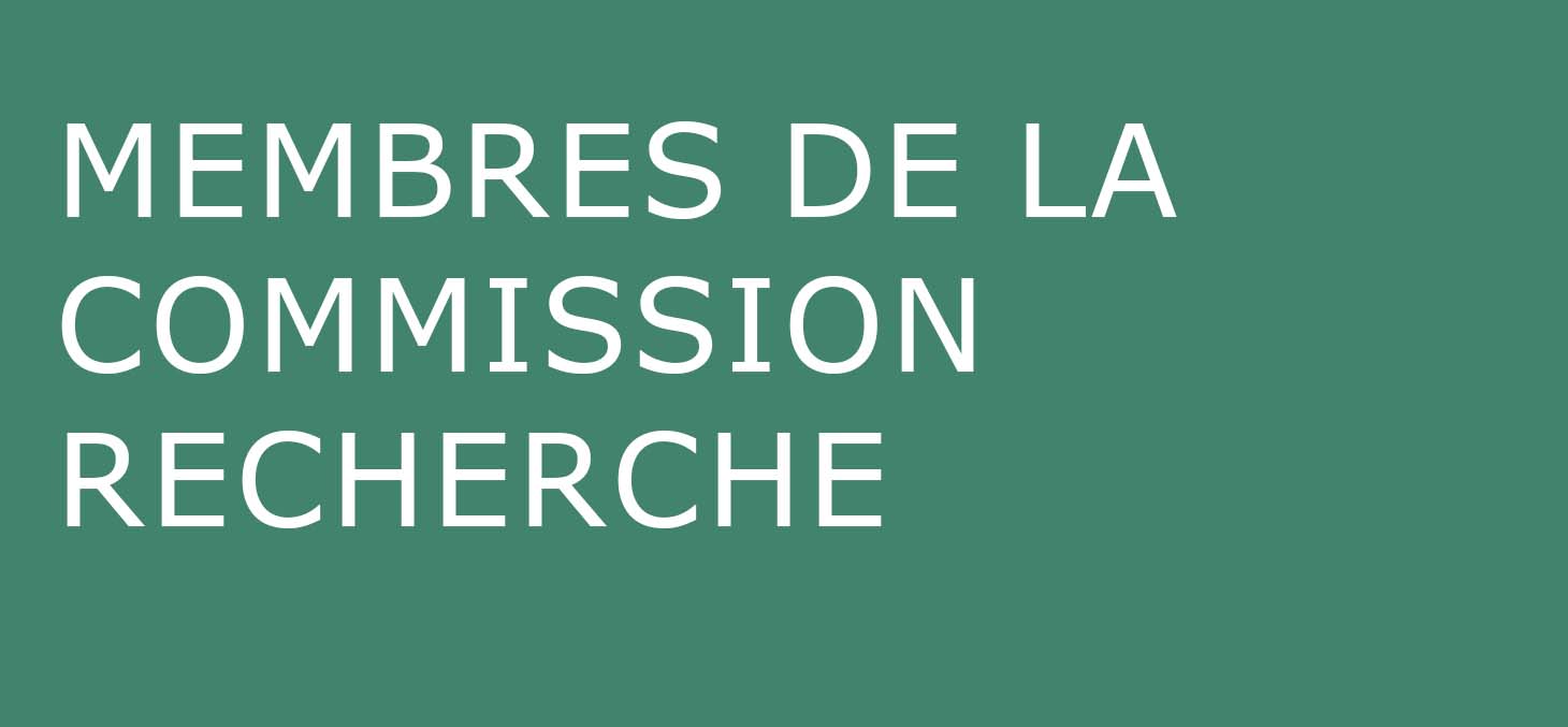 Membres de la Commission Recherche