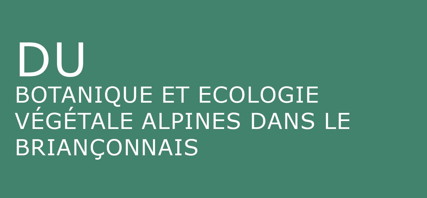 Diplôme Universitaire : Botanique et Ecologie végétale alpines dans le Briançonnais