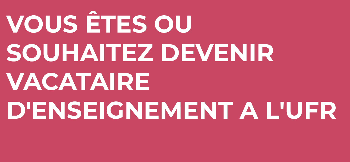 Vacataire d'enseignement