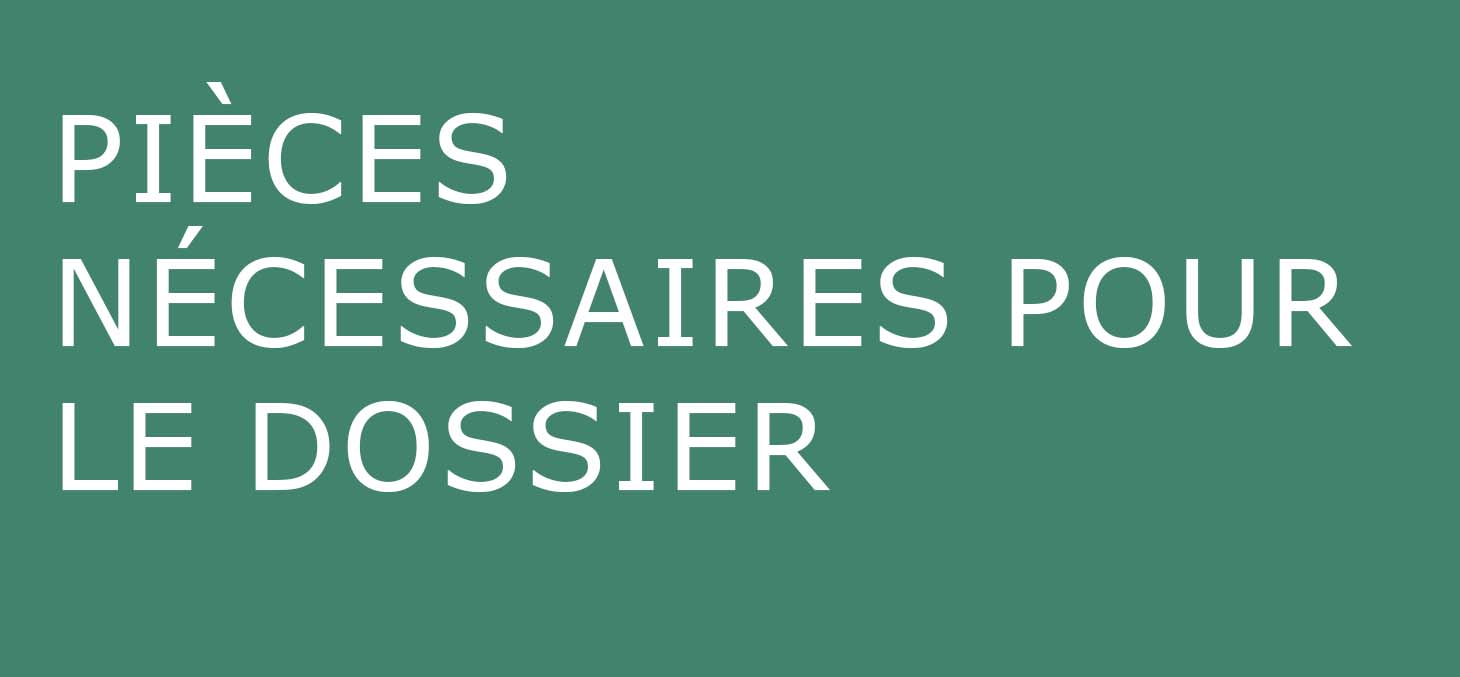 Pièces nécessaires pour la constitution du dossier de candidature d’aide à la mobilité